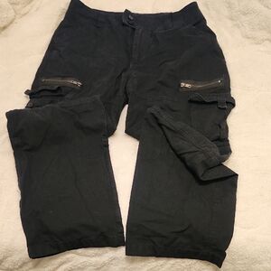 Women's Black Cargo Pants